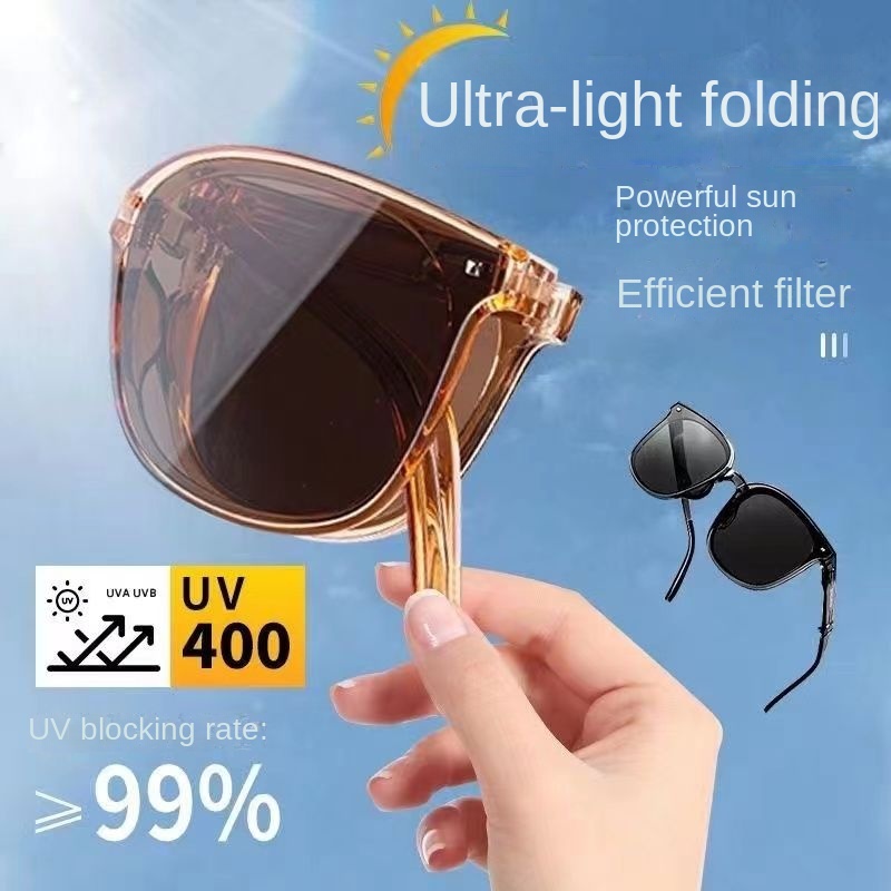 Kính Mát Phân Cực Chống Tia Cực Tím Siêu Nhẹ Có Thể Gập Lại Dành Cho Nam Nữ Lái Xe