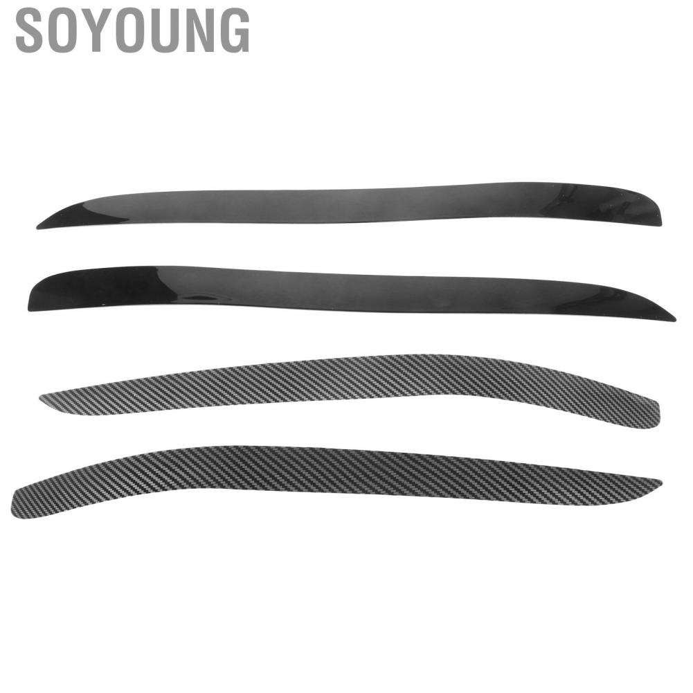 Soyoung Headlamp Eyelid Cover  Anti Aging Easy Installation Left Right 2Pcs Headlight Eyebrow Trim for Falcon Fairmont Fairlane