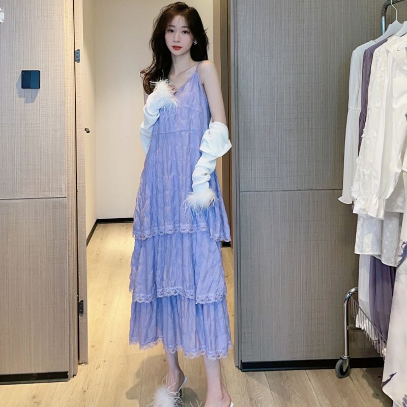 Đầm Cotton Trắng Không Tay Thời Trang Mùa Hè 2023 Mới Cho Nữ