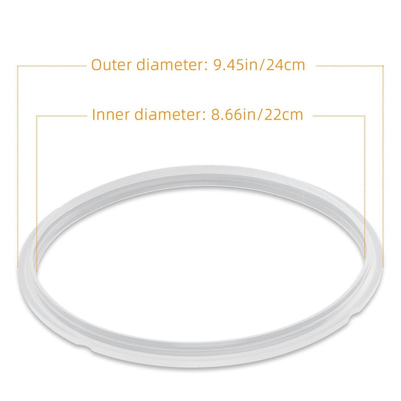 Vòng đệm silicon 3 mảnh Vòng đệm silicon cấp thực phẩm Vòng đệm silicon Vòng đệm cho vòng đệm nồi cho 6 / 5Qt