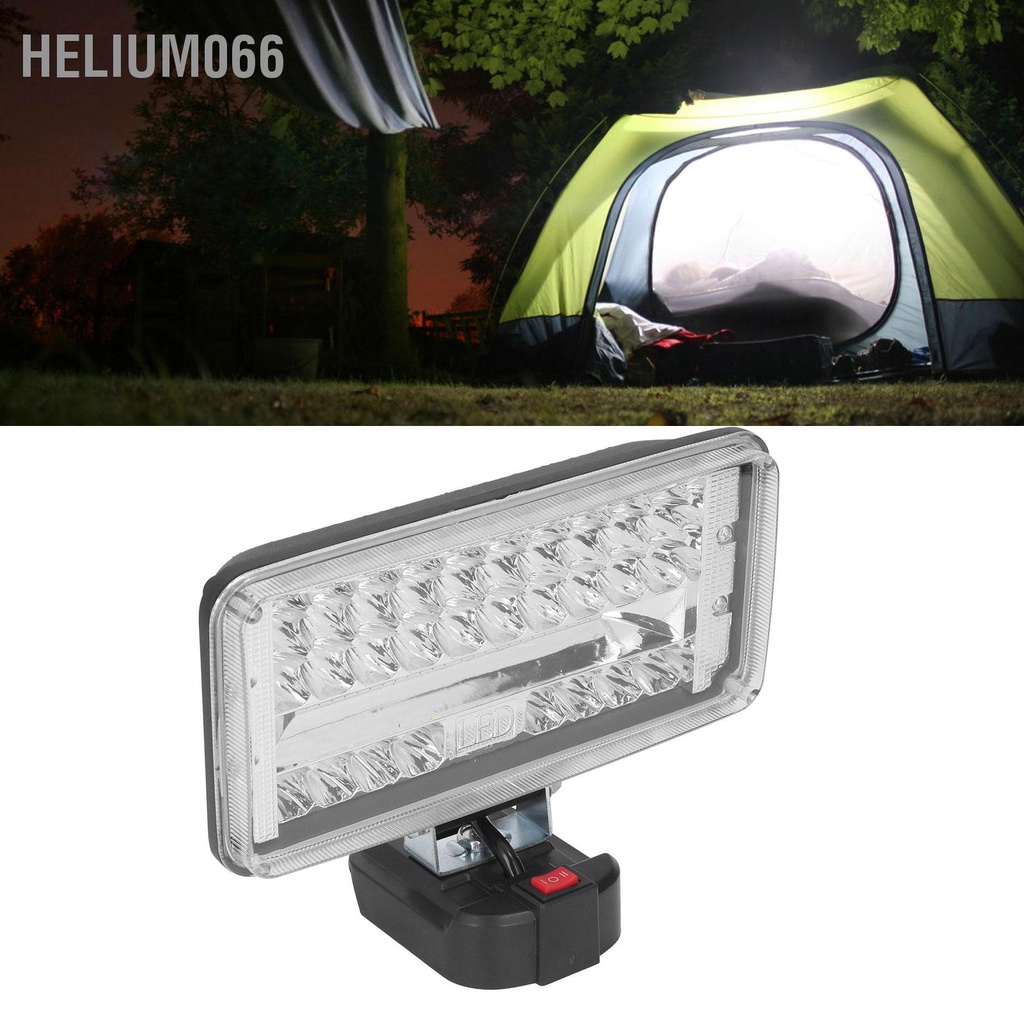 Helium066 7in 216W 11200LM Đèn LED Làm Việc Góc Có Thể Điều Chỉnh Chống Cháy Pin Lithium 18V Cho Câu Cá Săn Bắn