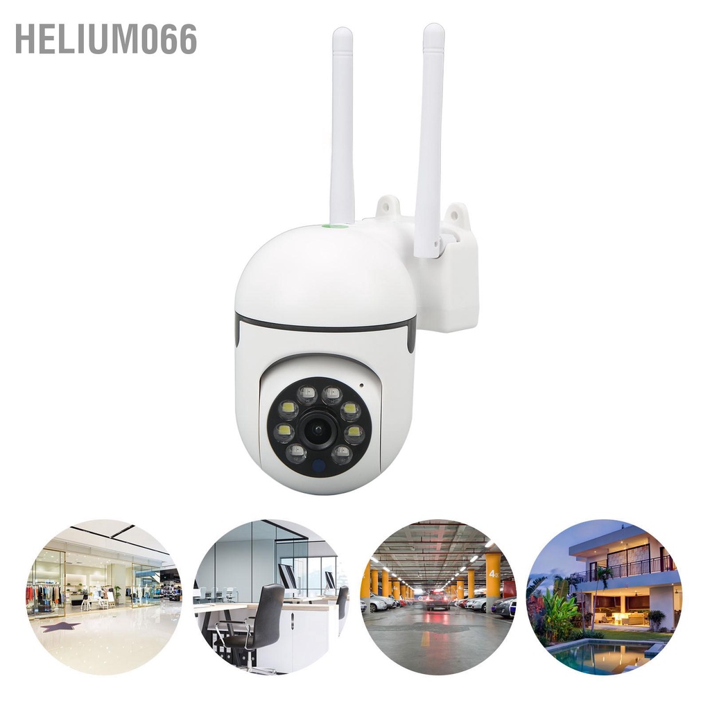 Helium066 Camera an ninh thông minh WiFi không dây giám sát trong nhà Tầm nhìn ban đêm hồng ngoại cho gia đình