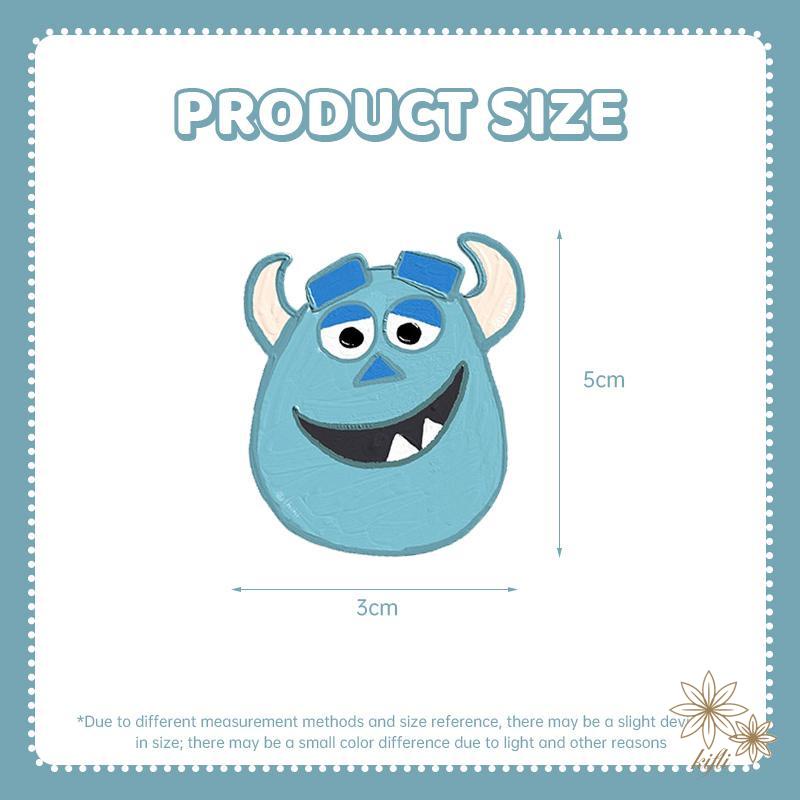 Ghim Cài Áo Chất Liệu Acrylic Mềm Họa Tiết Hoạt Hình Dễ Thương