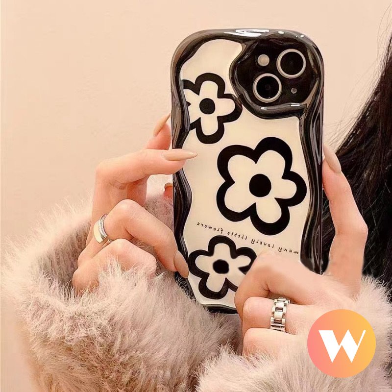 Ốp Điện Thoại Mềm Chống Sốc Viền Cong Hình Hoa 3D Thời Trang Cho IPhone7 8 Plus XR X XS Max 11 14 13 12 Pro Max 6s 6 Plus SE 2020