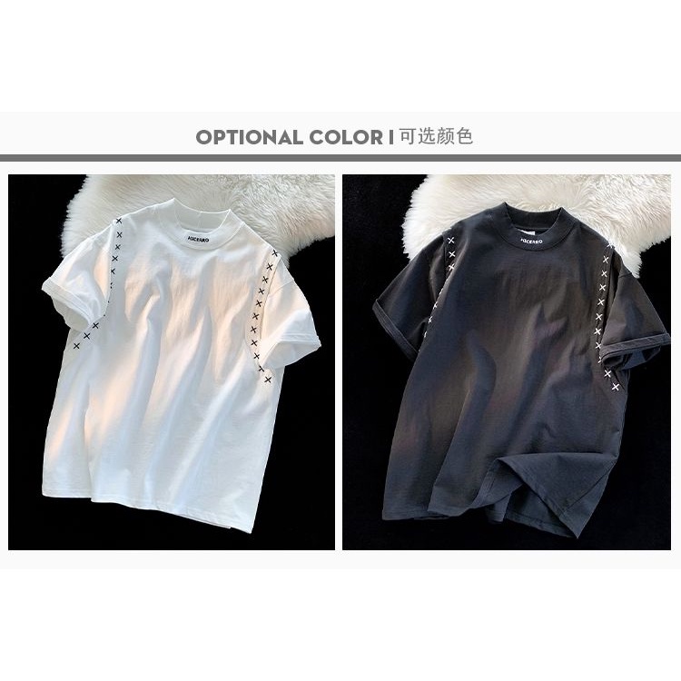 ✨Hàng Có Sẵn!✨ Áo Thun Cotton Tay Ngắn Giả Hai Mảnh Thời Trang Mùa Hè 2023 Phong Cách Mới Cho Bé Trai