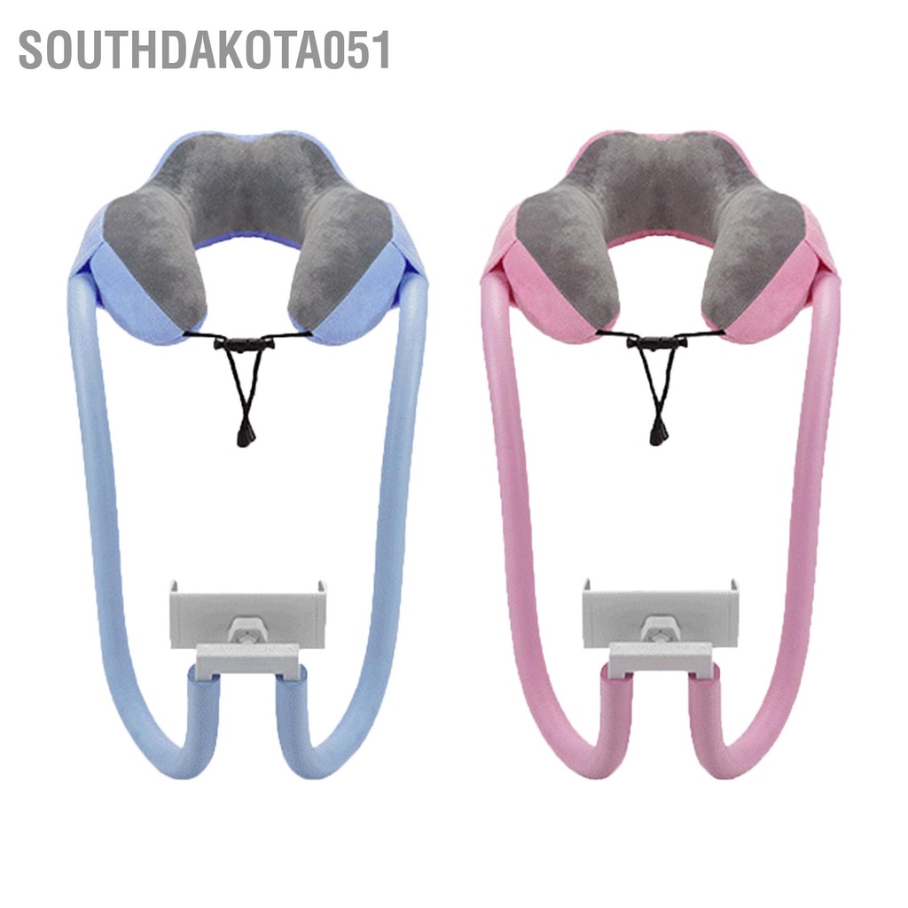 Southdakota051 Gối kê cổ Giá đỡ điện thoại chữ U có giá lười cho văn phòng du lịch