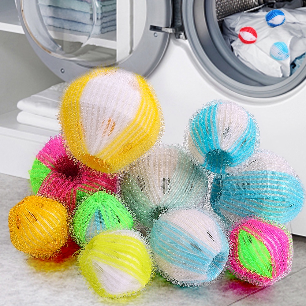 Bóng Giặt Quần Áo Khử Trùng Bằng Nylon Màu Sắc Ngẫu Nhiên
