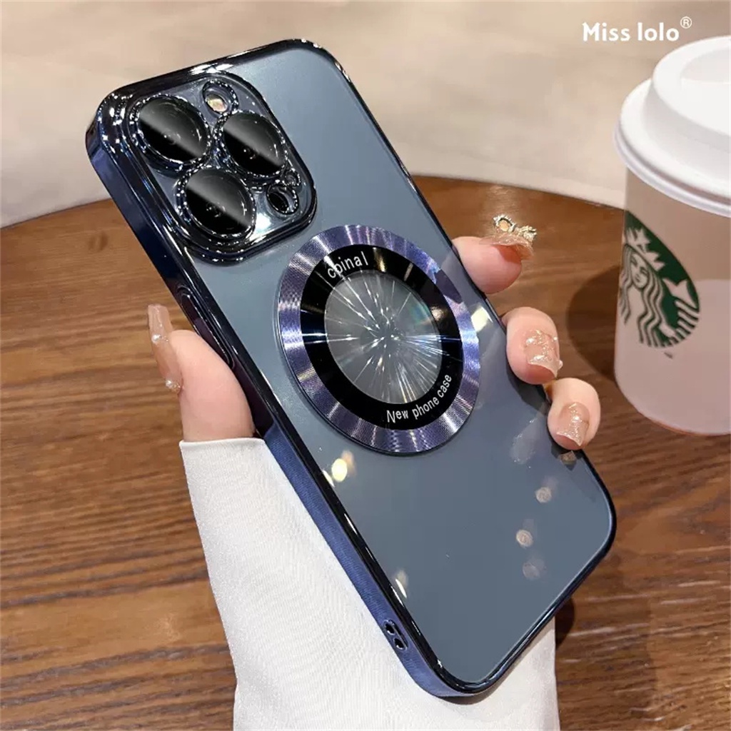 Ốp Điện Thoại iPhone 11 Pro Max 14 12 13 Pro Max ốp iphone 14 promax bảo vệ camera Cứng Trong Suốt Chống Sốc Có Vòng Nhẫn Từ Tính Sang Trọng Cho case