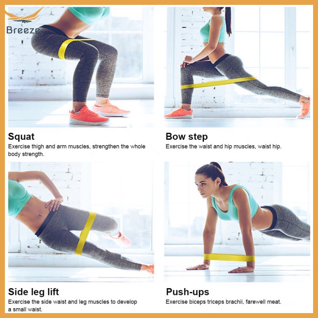 Dây Đai Kháng Lực Co Giãn Chống Mài Mòn Luyện Tập Yoga / Thể Hình