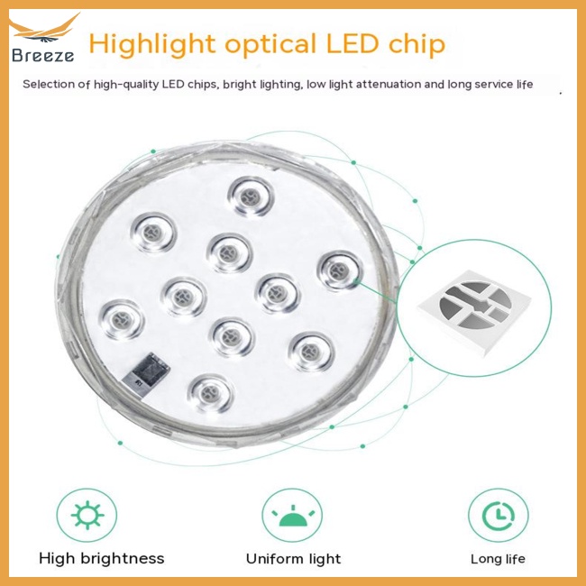 Đèn Led Chìm 5v Rgb Điều Khiển Từ Xa Nhiều Màu Sắc Dành Cho Bể Bơi