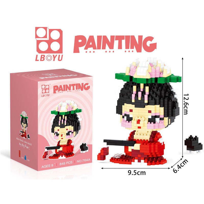 Bộ Đồ Chơi Lắp Ráp Mô Hình Nhân Vật Hoạt Hình Nhỏ Nhắn Dễ Thương Cho Bé Trai Và Gái