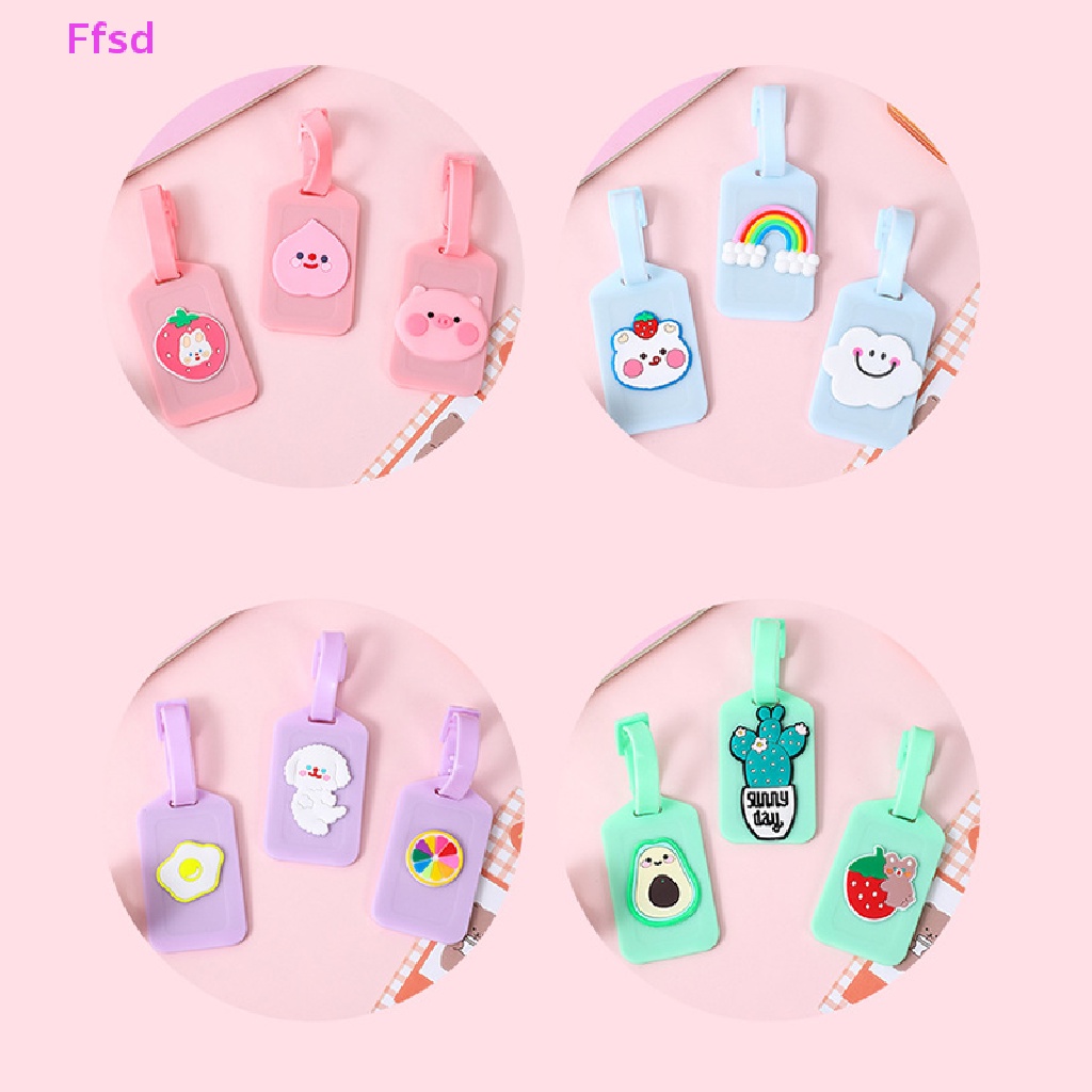 1 Thẻ Ghi Tên Hành Lý Bằng Nhựa Pvc Chống Nước Họa Tiết Hoạt Hình Sáng Tạo Cho Nam Và Nữ