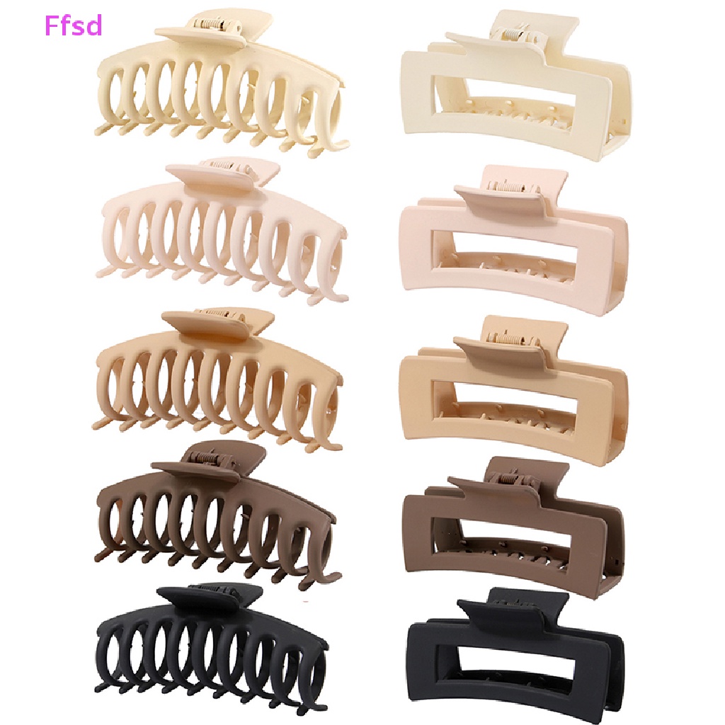 1 Kẹp Tóc Dạng Móng Vuốt Màu Trơn 11cm Dành Cho Nữ