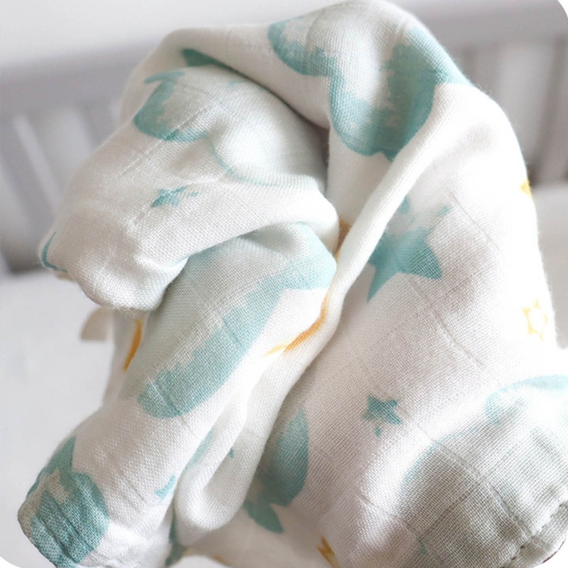 Khăn Lau Mặt Bằng Vải Cotton Tre In Họa Tiết Dễ Thương Cho Bé