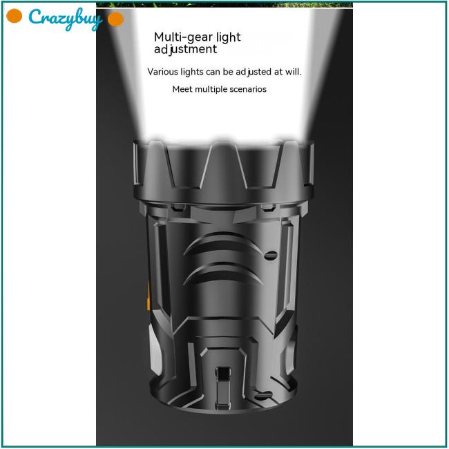 Cr Đèn Pin Led Cầm Tay Sạc Năng Lượng Mặt Trời Tiện Lợi Dành Cho Đi Cắm Trại