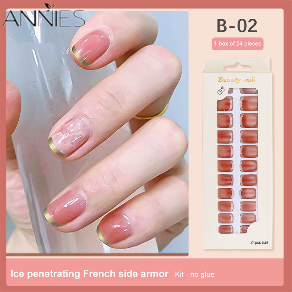 Bộ Móng Tay Giả Kèm Miếng Dán Trang Trí Nghệ Thuật DIY