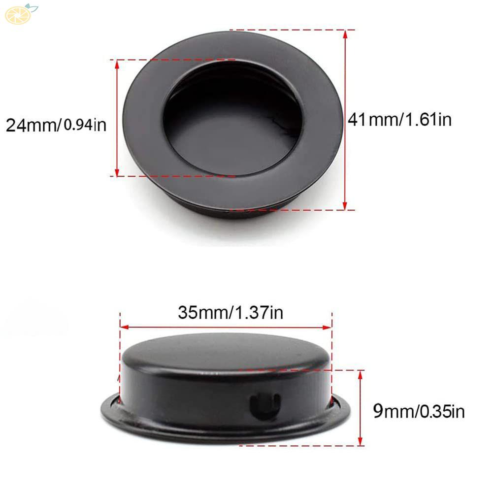 【VARSTR】Door Handle Stainless Steel 41*10mm Beveled Black Black Cabinet Carbon