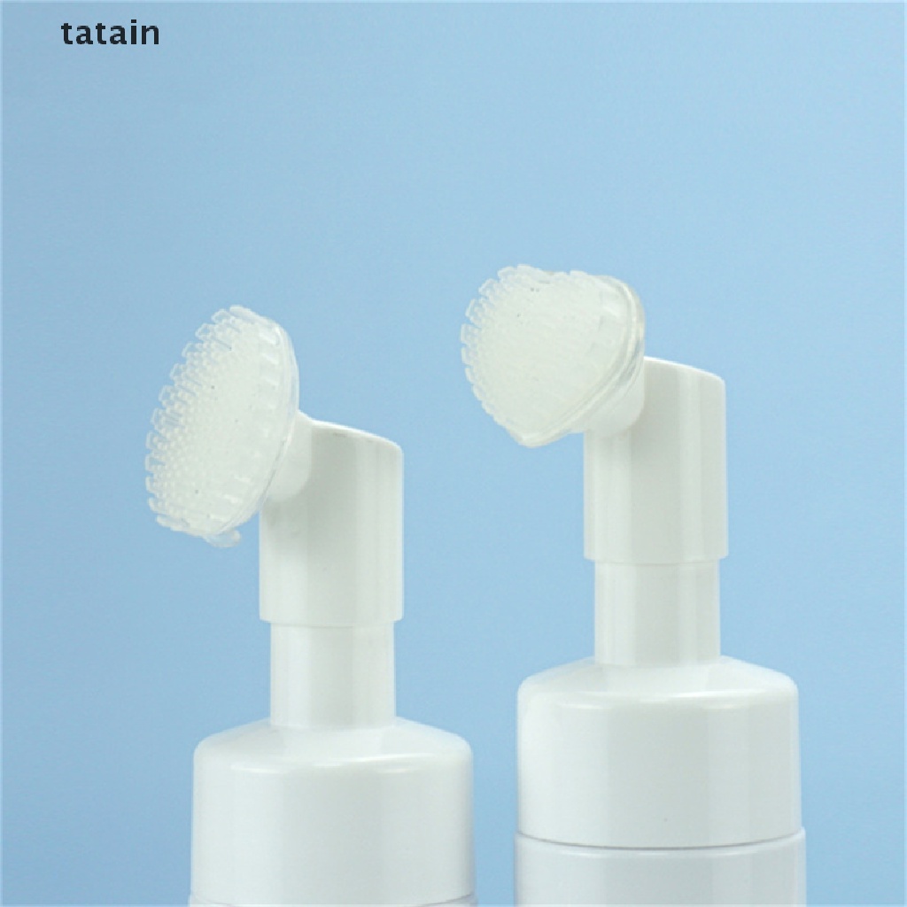 Bình Tạo Bọt Sữa Rửa Mặt Dạng Lỏng Kèm Cọ Vệ Sinh Bằng Nhựa Tiện Lợi