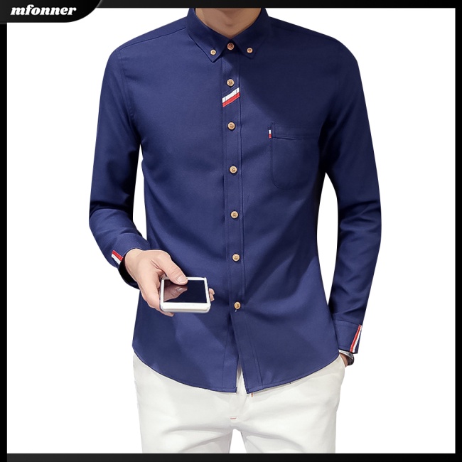 Áo Sơ Mi Nam Tay Dài Màu Sắc Thanh Lịch