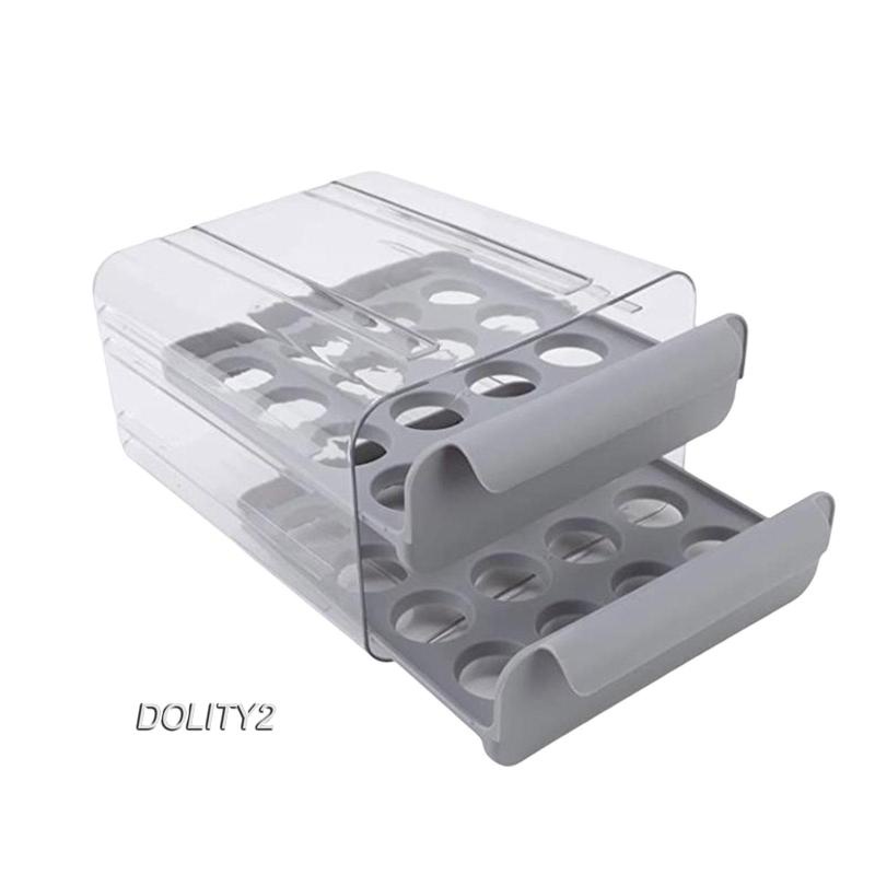 Set 2 Hộp Đựng Trứng Trong Suốt Có Tay Cầm Tiện Dụng