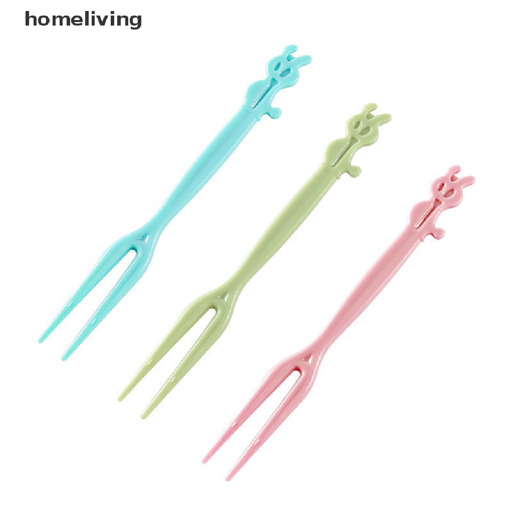 Set 50 Nĩa Ăn Trái Cây / Tráng Miệng Hình Động Vật Hoạt Hình Mini Dễ Thương Trang Trí Bữa Tiệc