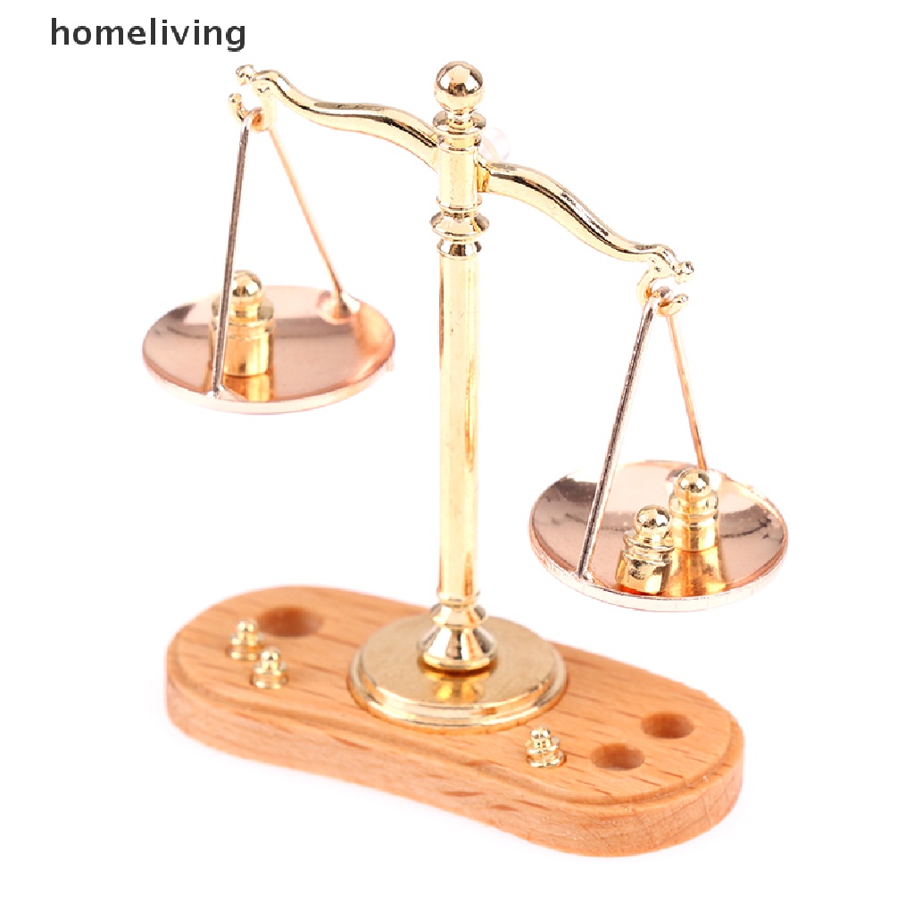 Cân Điện Tử Mini Tỉ Lệ 1 / 12 Dùng Để Trang Trí Nhà Búp Bê