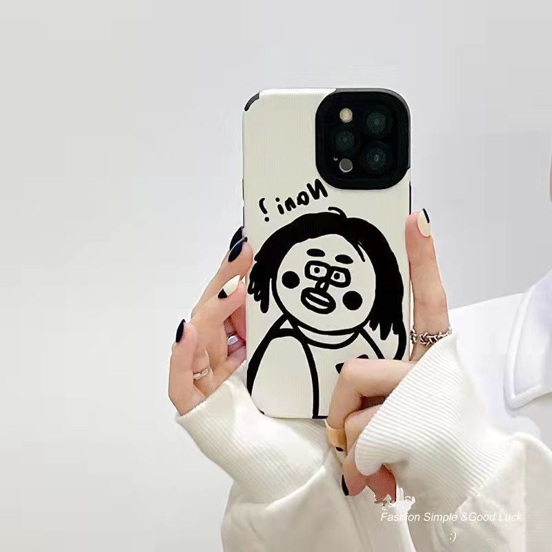 Ốp lưng iphone Ốp Điện Thoại Mềm Họa Tiết Graffiti Vui Nhộn Cho Iphone 13Promax 12 11pro 78plus xs Xr