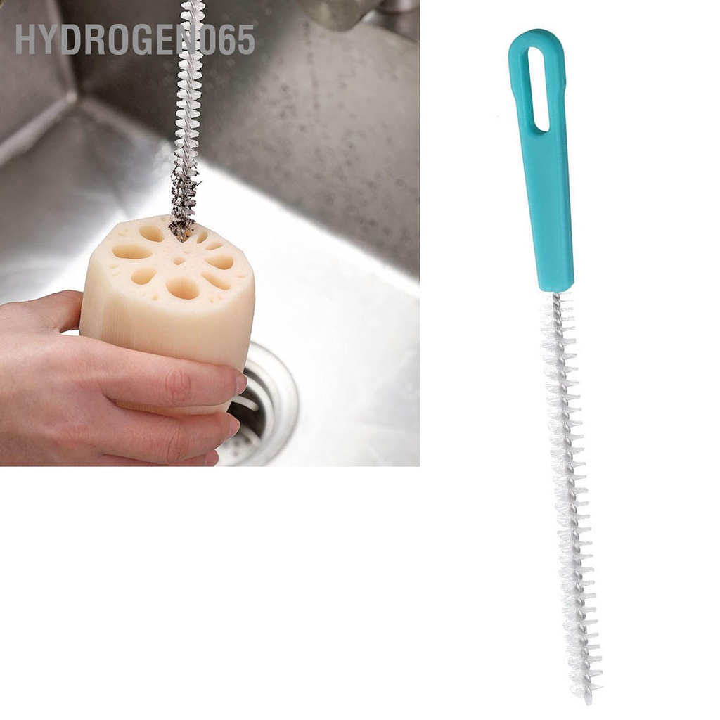 Hydrogen065 Bàn chải thoát nước bằng nhựa nylon Mini làm sạch ống hút cực dài cho bình có lỗ