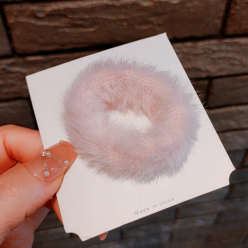 Cột tóc lông mềm mịn 4.5cm co giãn mới búi tóc không đau đầu Tatitava