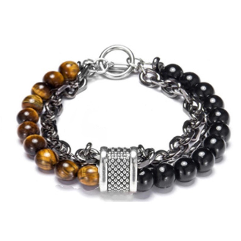 Vòng Tay Chuỗi Hạt Đá Độc Đáo Thời Trang Cho Nam