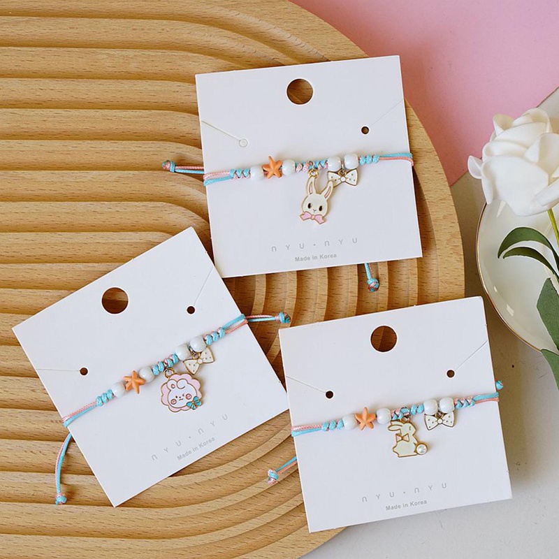 Vòng Tay Hình Thỏ Hoạt Hình Dễ Thương Đơn Giản Dành Cho Nữ