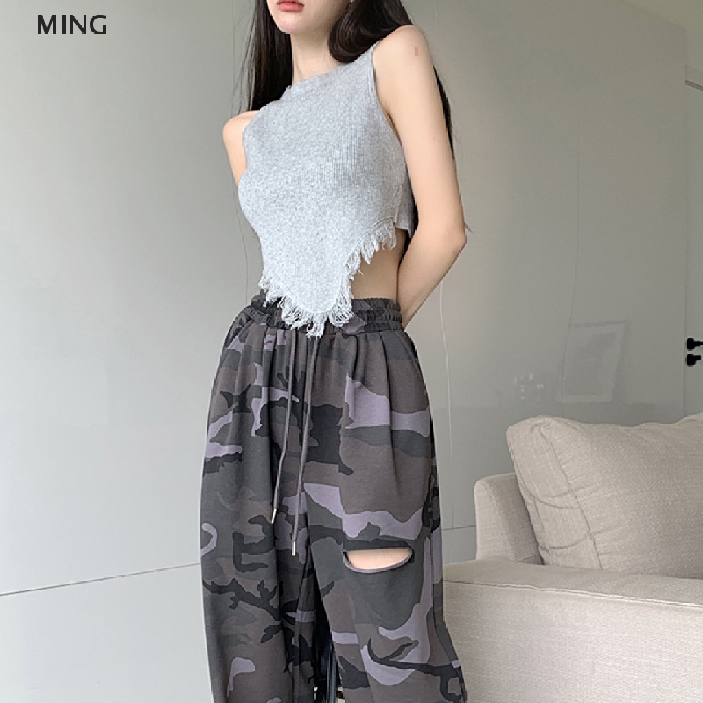 Áo Dệt Kim Sát Nách Cổ Tròn Phối Tua Rua Thời Trang Mùa Hè Cho Nữ