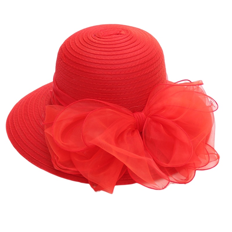 Nón Tai Bèo Rộng Vành Phối Nơ Xinh Xắn Thời Trang Mùa Hè Cho Nữ