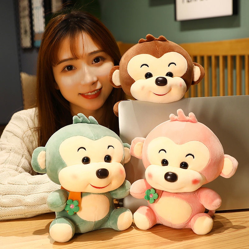 Thú Nhồi Bông Hình Chú Khỉ Con Dễ Thương Cho Bé