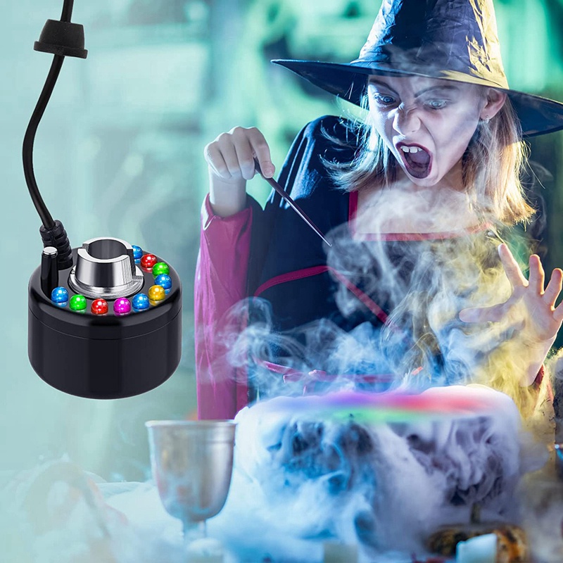 Set 4 Đài Phun Sương Siêu Âm Thay Đổi Màu Sắc Dùng Để Hóa Trang Halloween