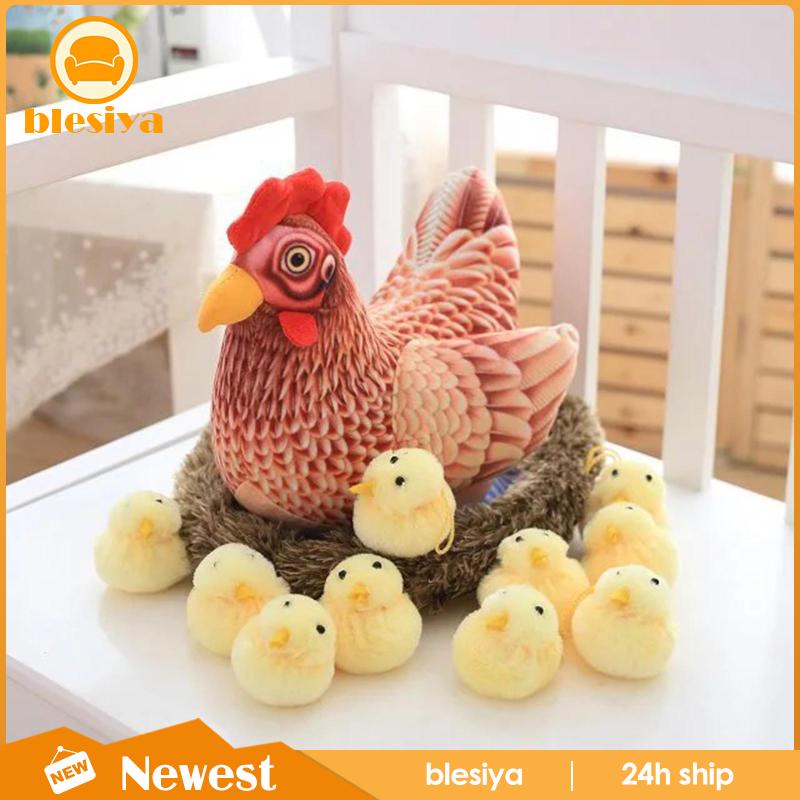 [Blesiya] Tượng Gà Lớn Hen Chick Điêu Khắc Trang Trí Tòa Án Phục Sinh