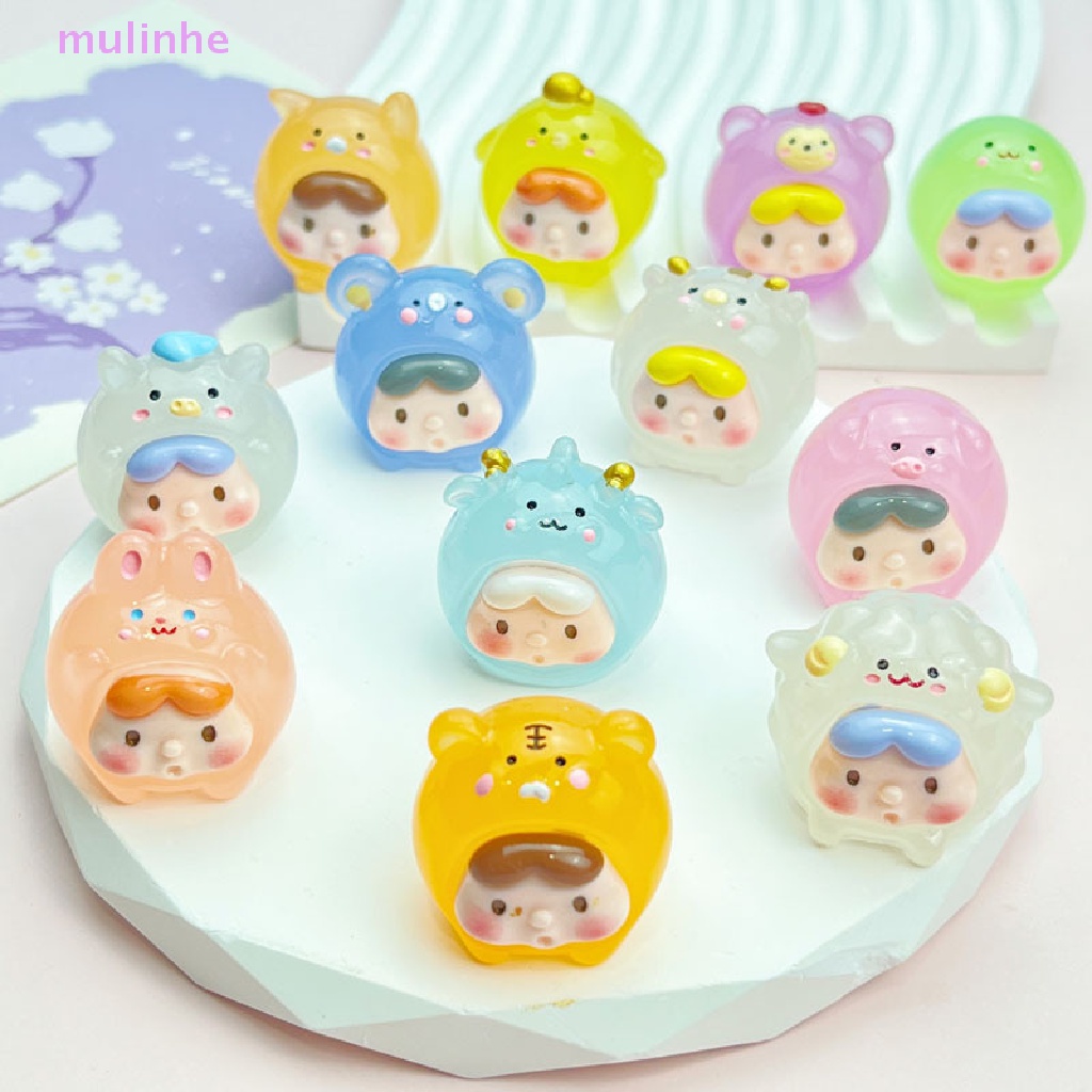 Mô Hình Biểu Tượng Cung Hoàng Đạo Hoạt Hình Mini 2cm Dạ Quang Bằng Nhựa Resin Phong Cách Kawaii vn