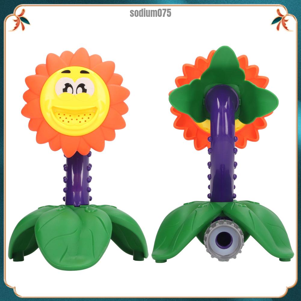 Sodium075 Hoạt Hình Hoa Hướng Dương Đồ Chơi Phun Nước Ngoài Trời Kid Sân Sau Xoay Dễ Thương Bắn Tung Tóe