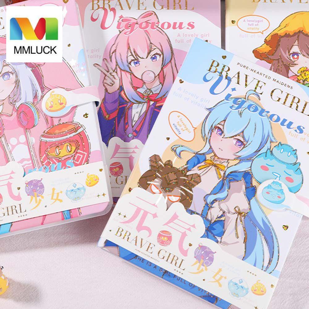 Mmluck Sổ Tay Ghi Chú Họa Tiết Trái Tim Cô Gái Đáng Yêu Dành Cho Học Sinh / Văn Phòng