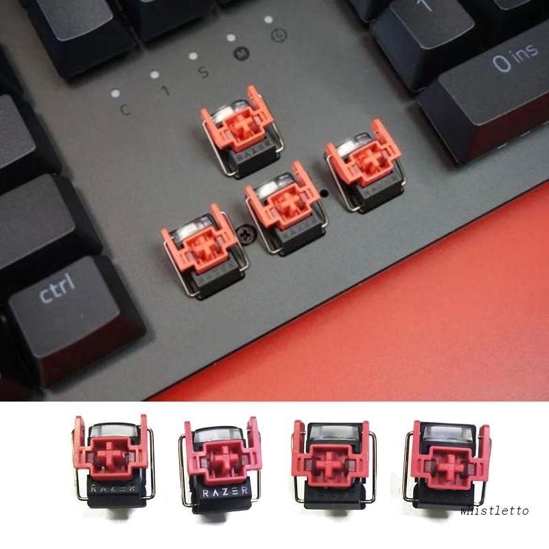 Set 4 Công Tắc Quang Học Màu Đỏ Cho Huntsman Elite