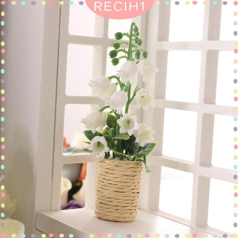 Mô Hình Chậu Hoa Mini Tỉ Lệ 1: 12 Dùng Trang Trí Nhà Búp Bê