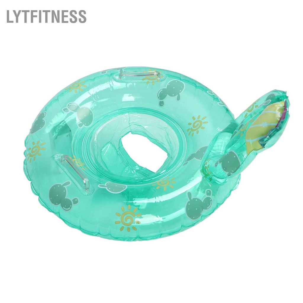 LYTFitness Trẻ Em Nhựa PVC Dễ Thương Xương Rồng Xanh Vòng Bơi Kid Bể Bơm Hơi Phao Có Ghế Đôi Tay Cầm