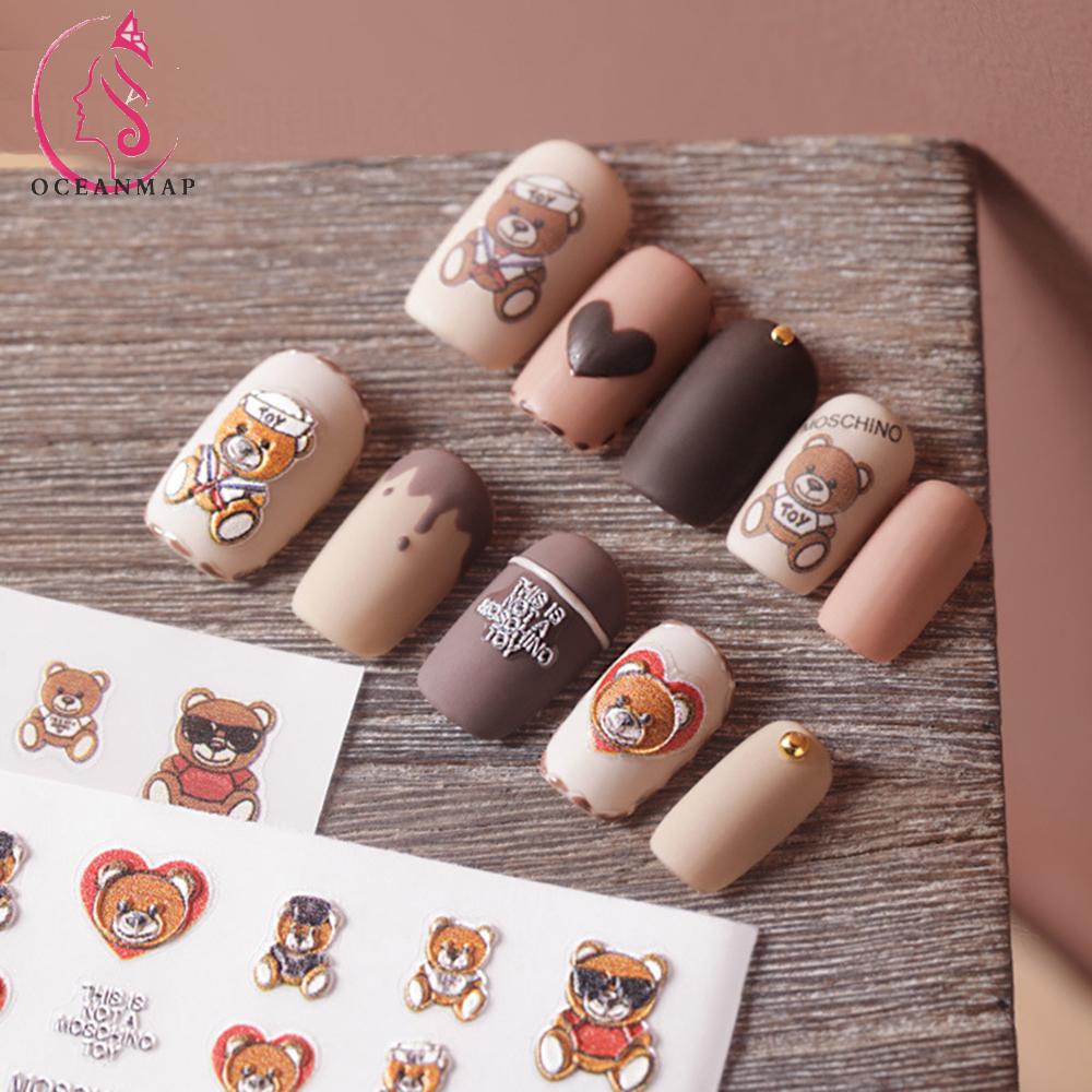 Miếng Dán 3D Trang Trí Móng Tay