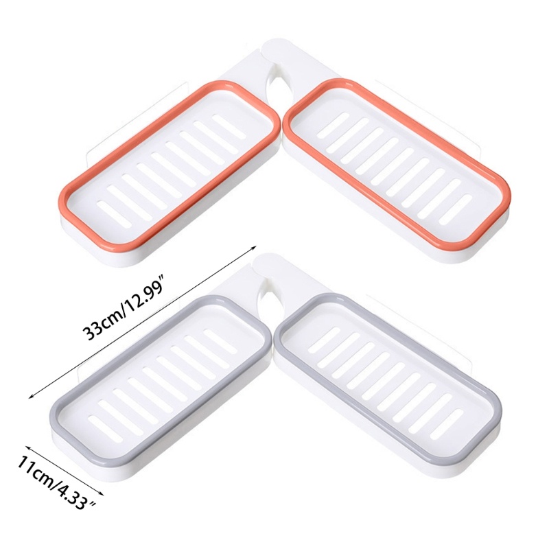 Giá Đỡ Dầu Gội / Kem Gắn Góc Tường Nhà Tắm Tiện Dụng