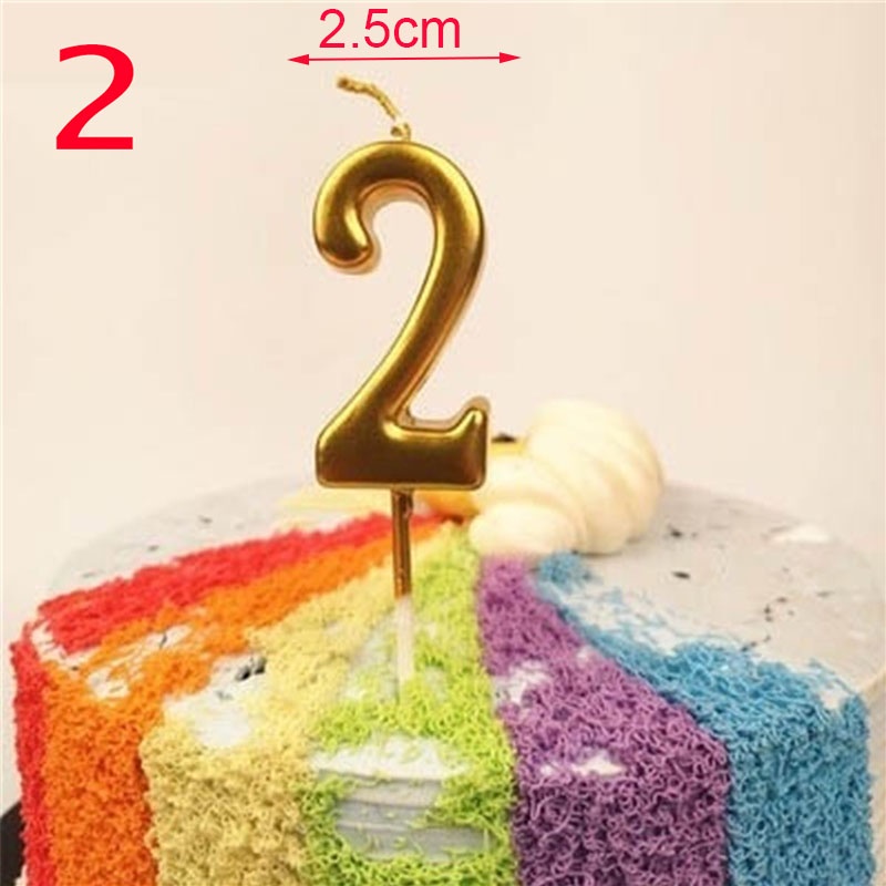 1 Cây Nến Sinh Nhật Màu Vàng Không Khói