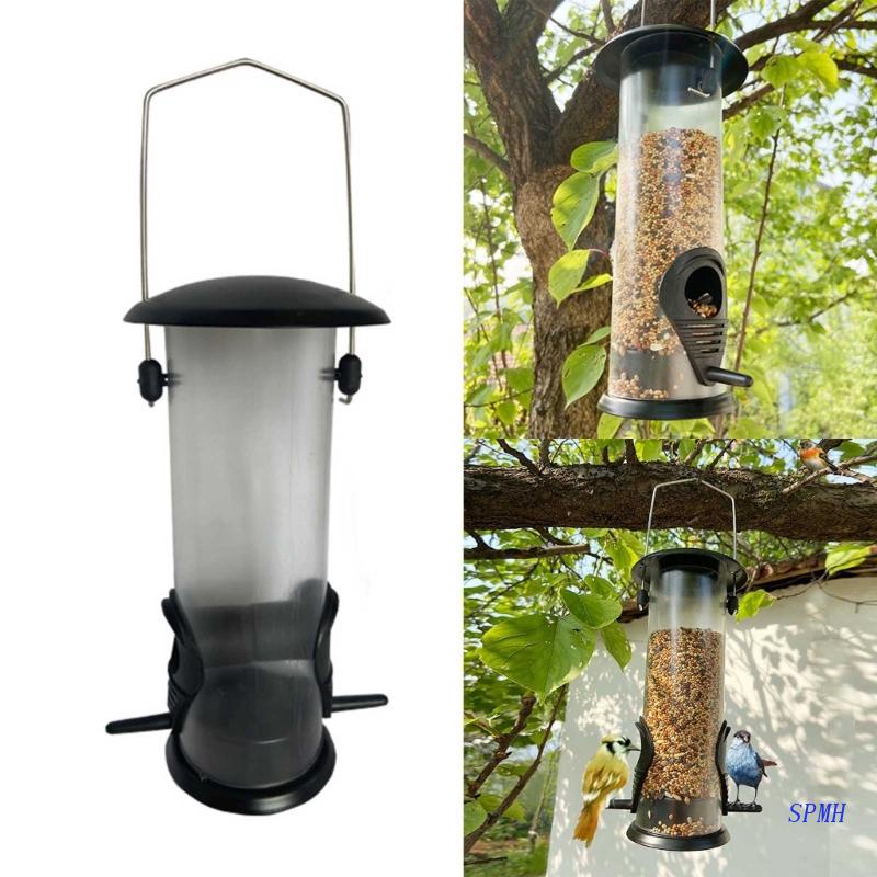 Dụng Cụ Cho Chim Ăn Bằng Nhựa Hai Ngăn Treo Lồng Chim Hoang Dã