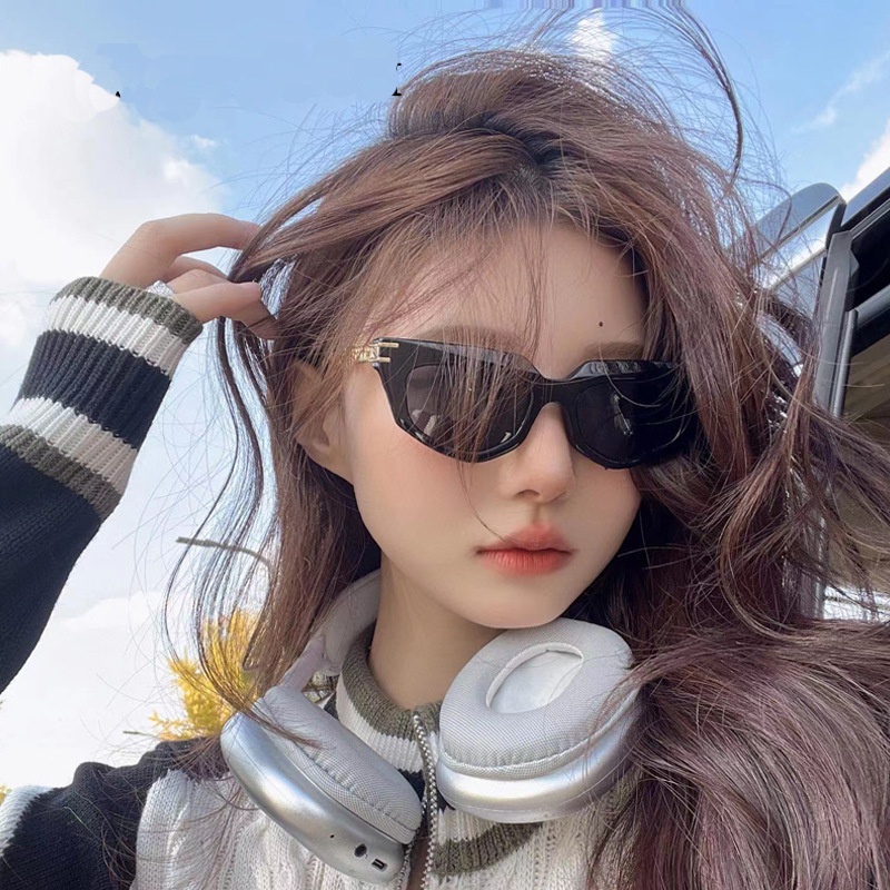 Kính Mát Gọng Vuông Kim Loại Thời Trang Cho Nam Nữ