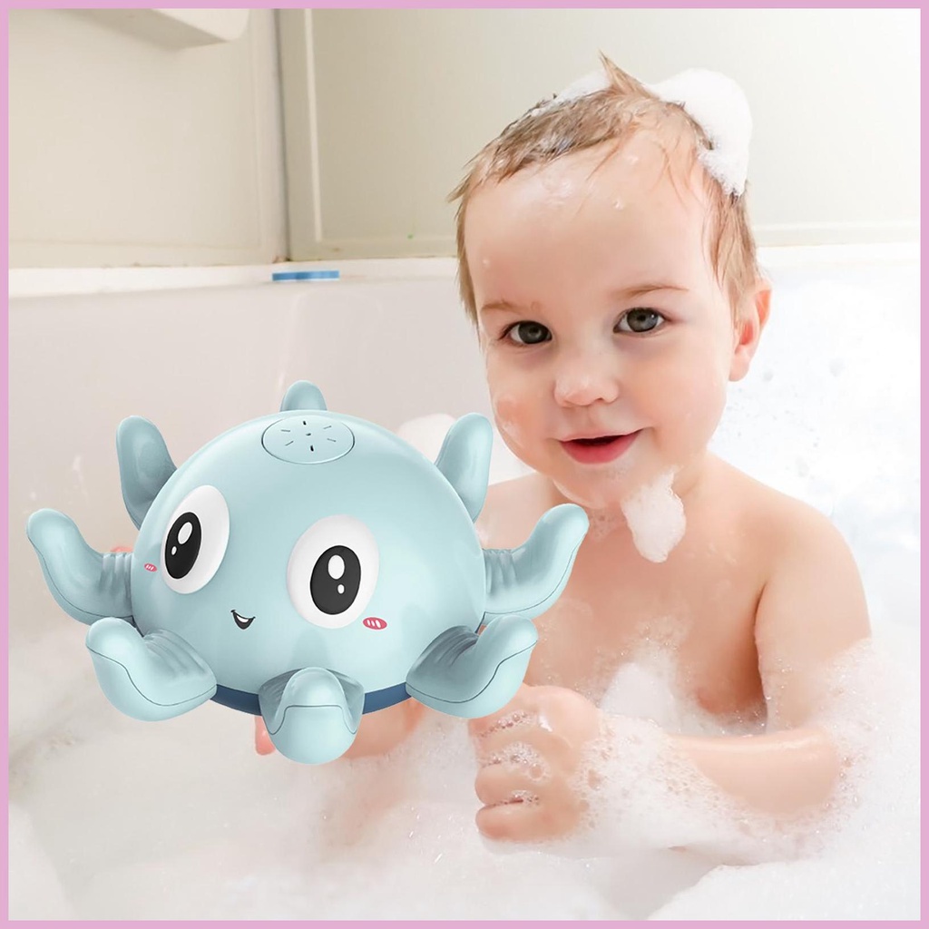 Đồ Chơi Vòi Phun Nước Hình Bạch Tuộc Có Đèn Cảm Biến Cho Bé Khi Tắm