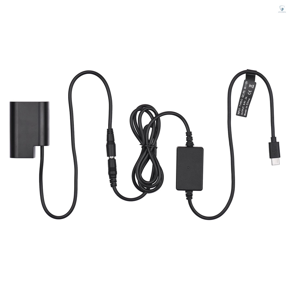 Dây Cáp PD USB Type-C Sang DMW-DCC12 DMC-Mw-BLF19 Thay Thế Cho Panasonic LUMIX DMC-C GH3 DMC-C-M3K DMC-C GH4K DC GH5 DC-G9