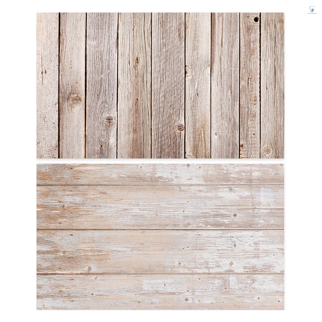 Phông Nền Chụp Ảnh Hai Mặt Vân Gỗ 21X33 Inch / 53Cmx83Cm